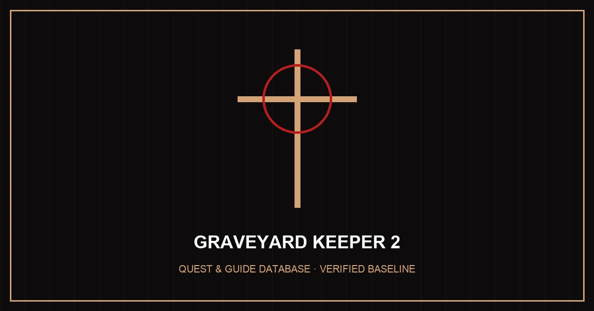 Graveyard Keeper 2 beginner guide and graveyard restoration